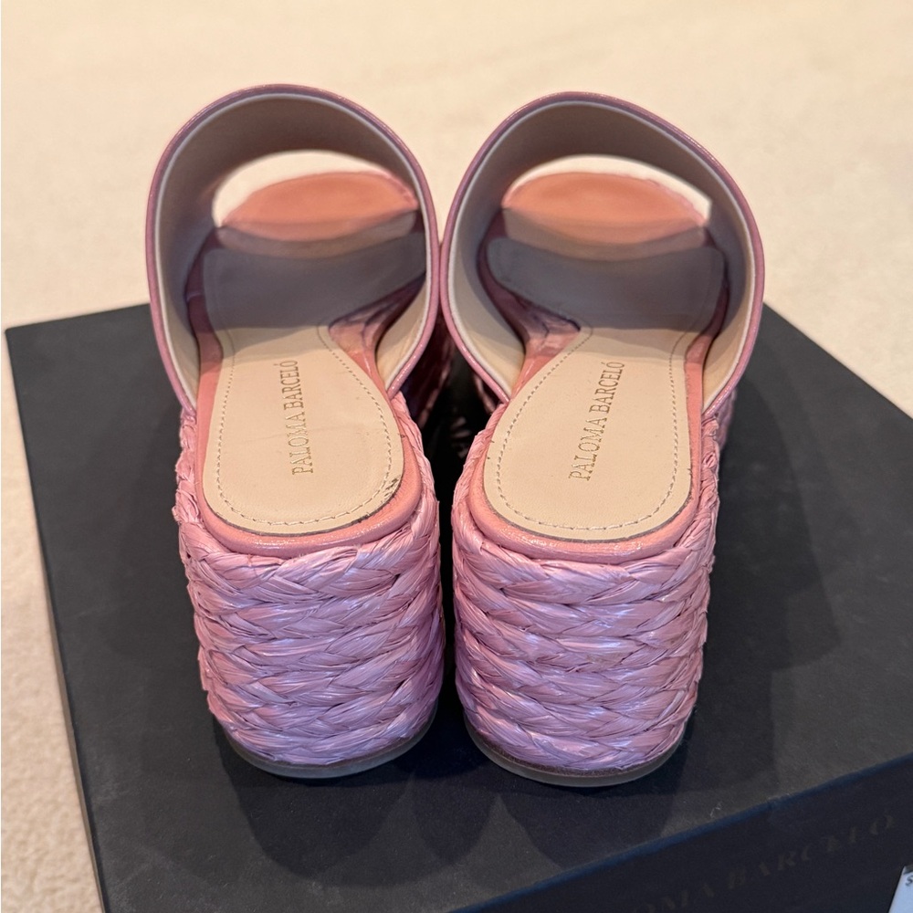 Paloma Barcelo Blush Pink Platform Sandals - Picture 6 of 12